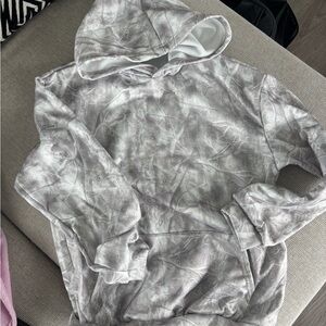 SHEIN Gray Camouflage Hoodie